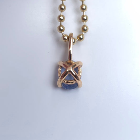 Cornflower Sapphire Pendant