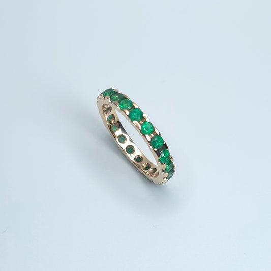 Columbian Emerald Eternity Ring