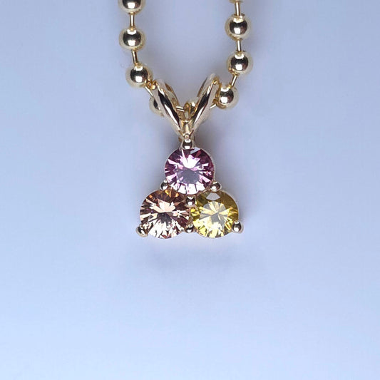 Trilium Sapphire Pendant