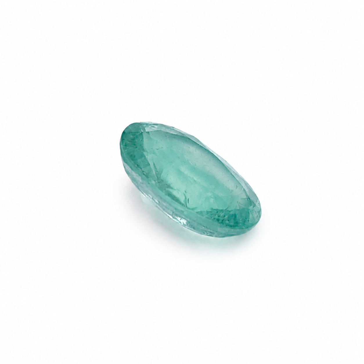 1.32ct Oval Zambian Emerald Gemstone | Carbon & Gold