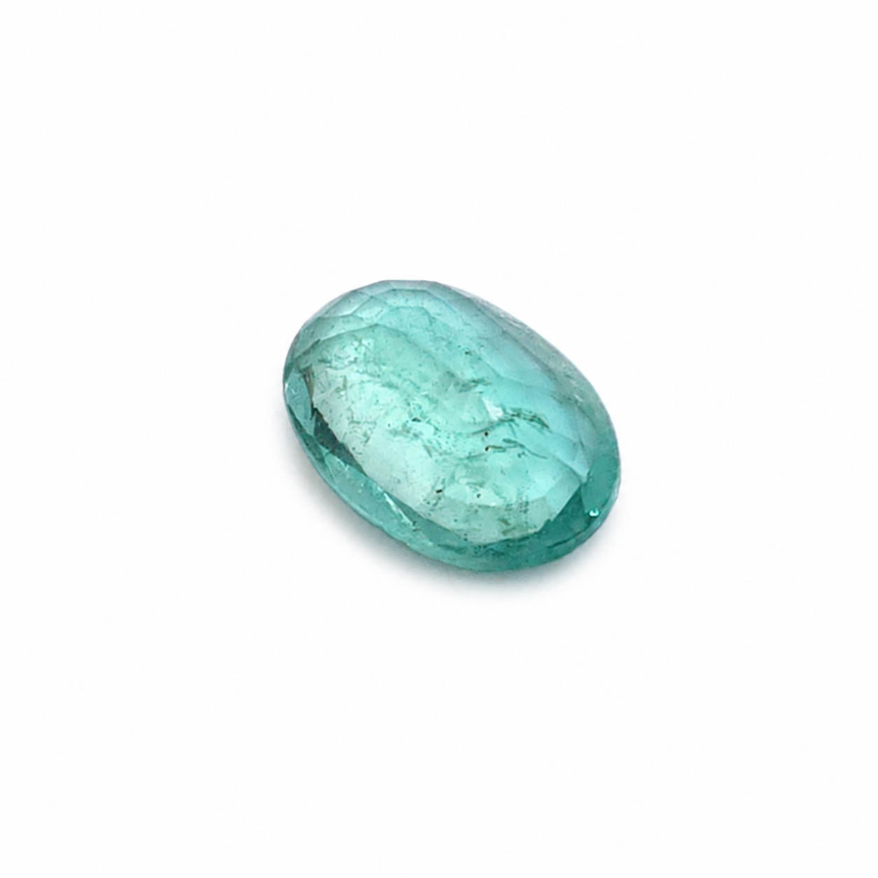 1.32ct Oval Zambian Emerald Gemstone | Carbon & Gold