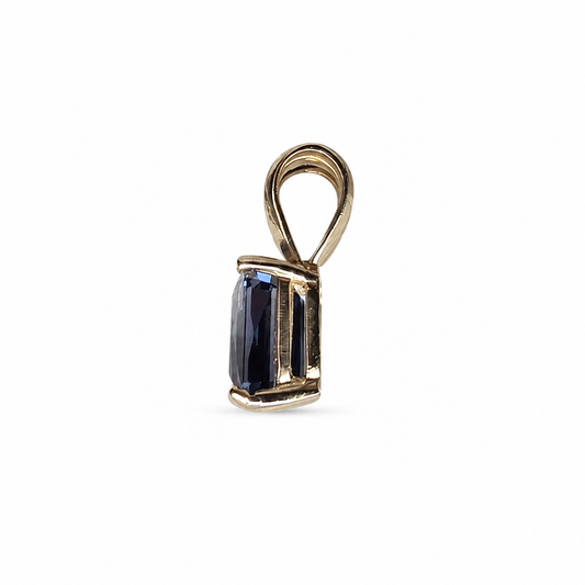 1.54ct Certified Natural Blue Spinel 14k Pendant